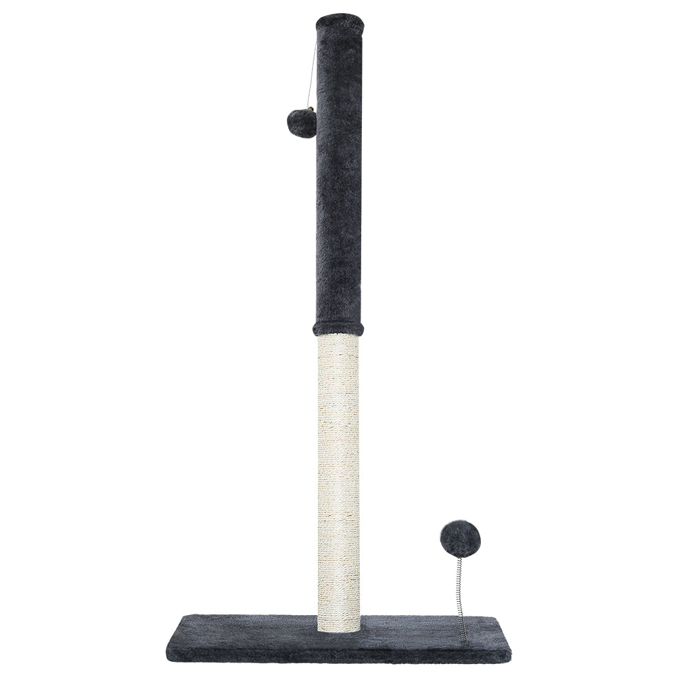i.Pet Cat Tree 105cm – Scratcher Tower with Hanging Toys & Condo (Grey)