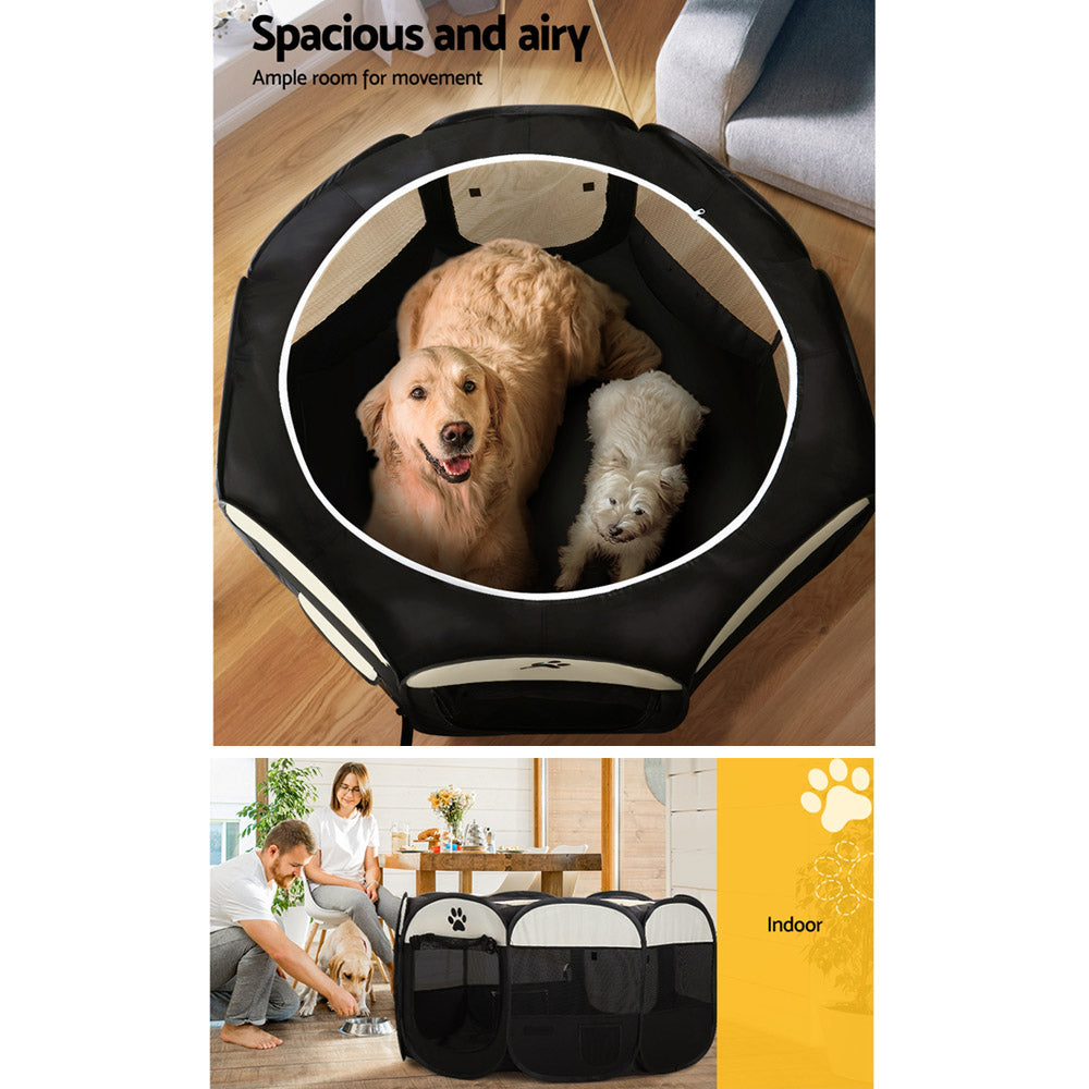 i.Pet 3XL Foldable Dog Playpen Tent – Large Pet Crate Enclosure