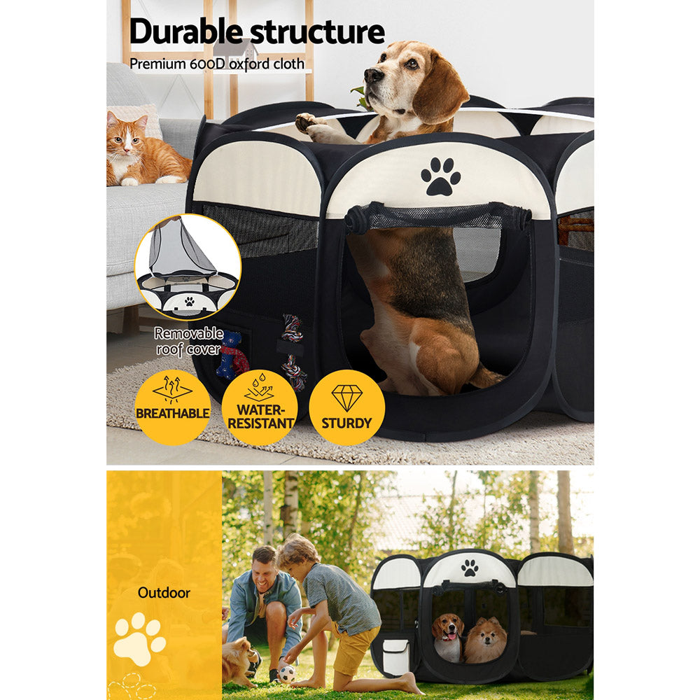 i.Pet 3XL Foldable Dog Playpen Tent – Large Pet Crate Enclosure