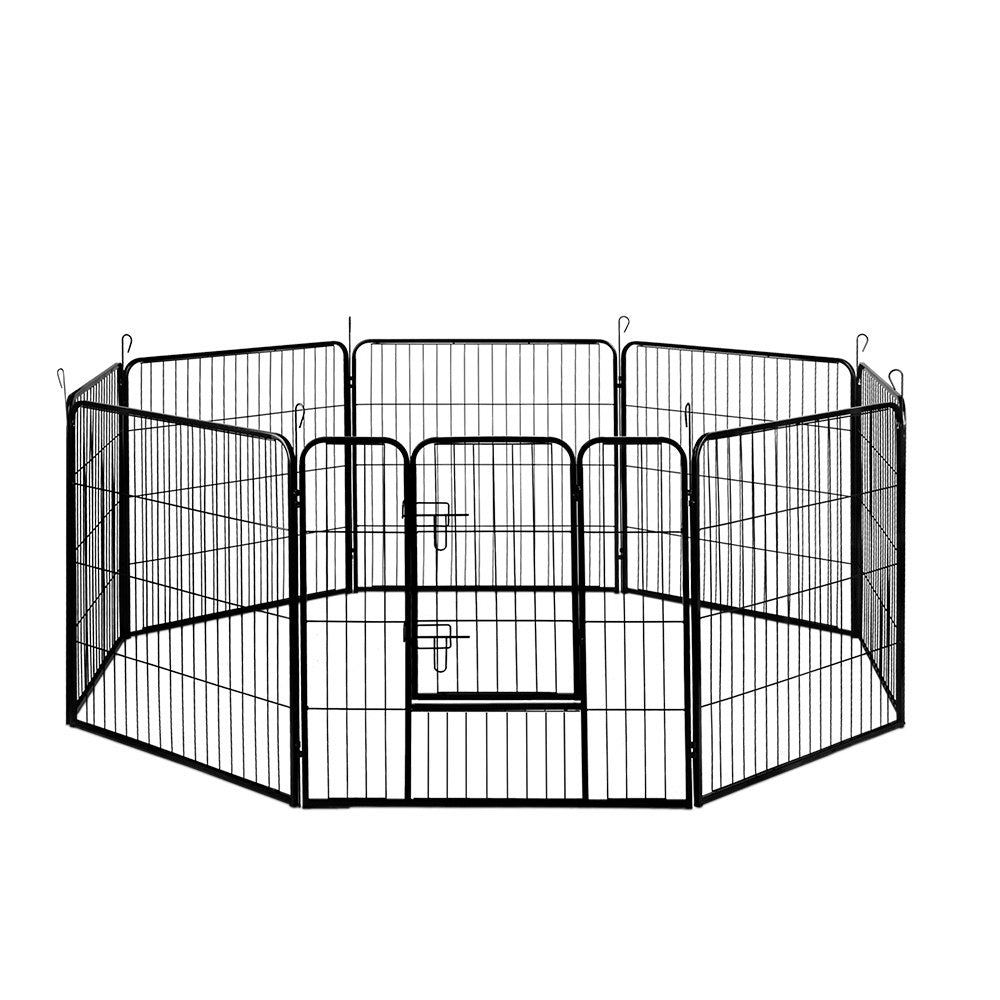 Heavy-Duty 32" Dog Playpen – 8 Panel Pet Exercise Cage Fence