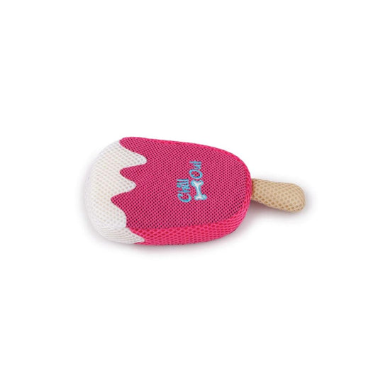 Strawberry Ice Cream Chew Toy – Soft Soak Sponge for Dogs