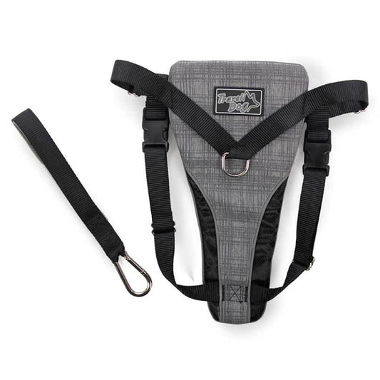 XL Dog Harness 2-in-1 Combo – Car Travel & Walking Harness with No-Pull Leash and Seat Belt Attachment