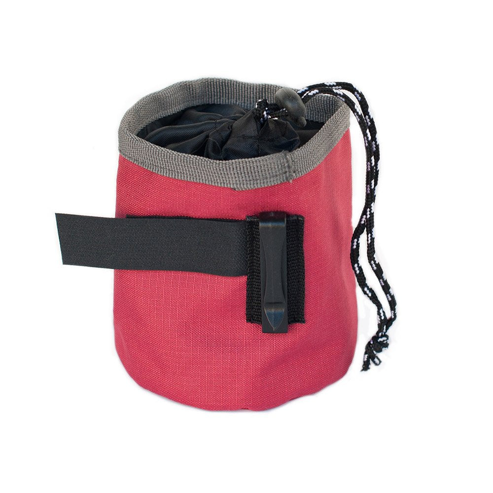 Zippy Paws Adventure Treat Bag – Desert Red, Portable Dog Training Pouch with Belt Clip