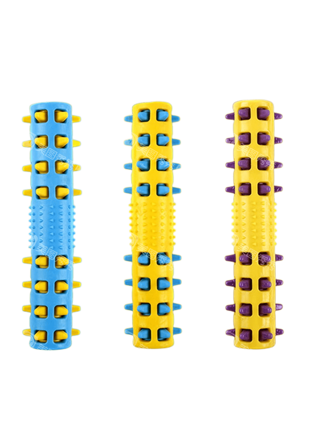 YES4PETS 3x Large Rubber Spike Fetch Sticks – Dog Chew Toys for Dental Hygiene & Play