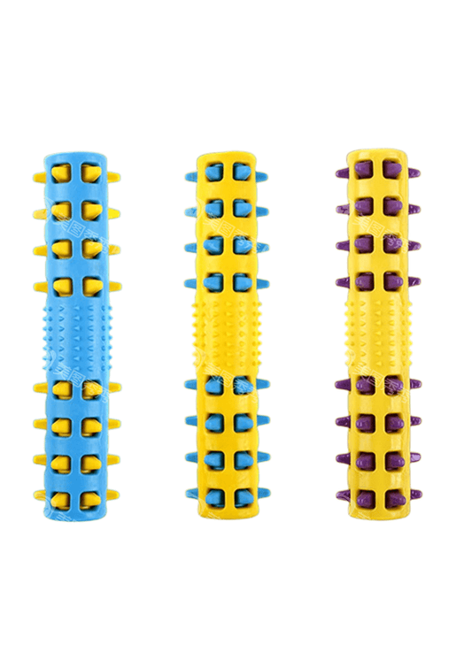 YES4PETS 3x Large Rubber Spike Fetch Sticks – Dog Chew Toys for Dental Hygiene & Play