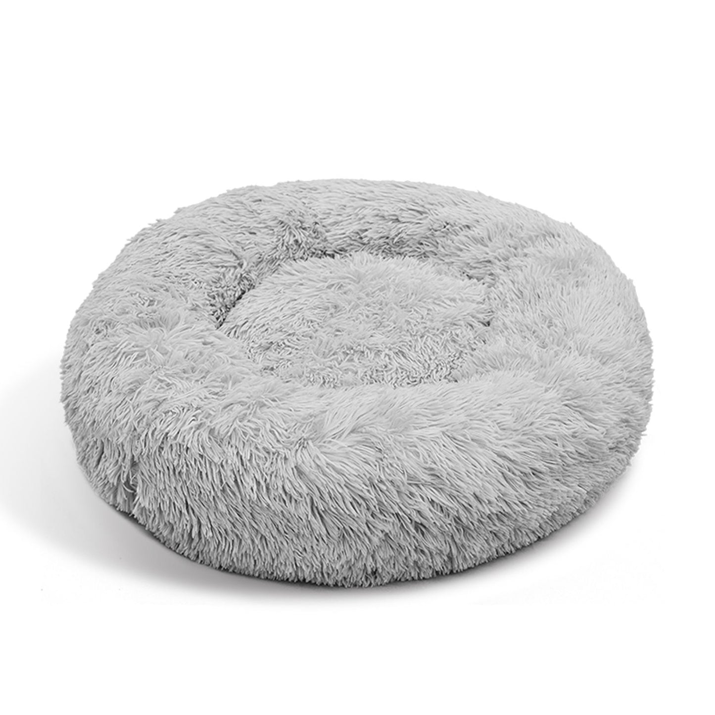 Pawfriends XXL Plush Dog Bed – Calming Round Pet Nest for Cats & Dogs, Washable, Anti-Slip Base