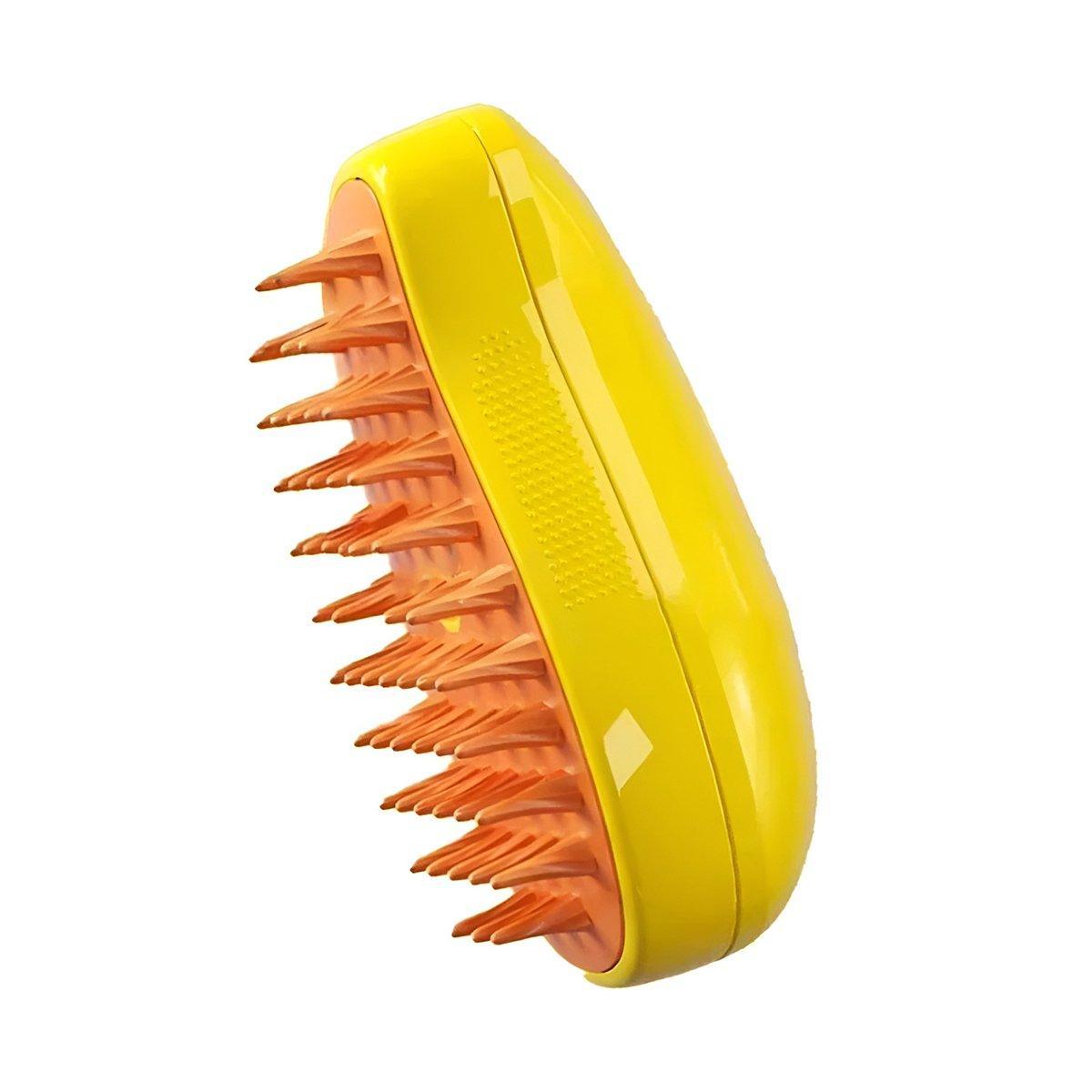 Electric Pet Hair Brush 3 in 1 Steamy Dog Cat Hair Grooming Bath Spray Tool - Green