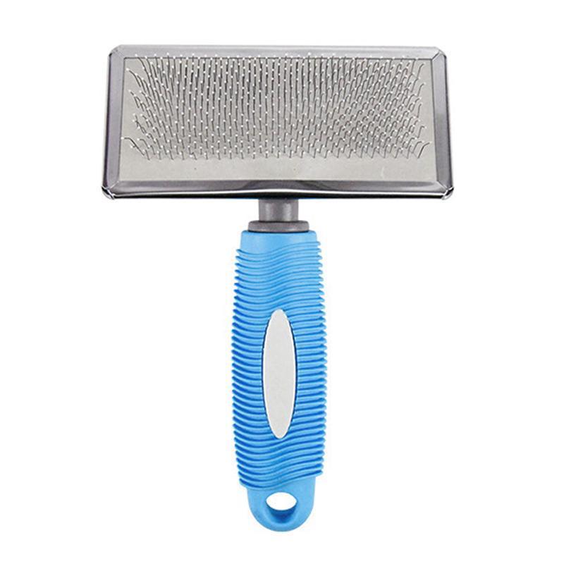 L Size Hair Shedding Grooming Trimmer Comb Brush Slicker Undercoat Rake Pet Dog Cat - Red