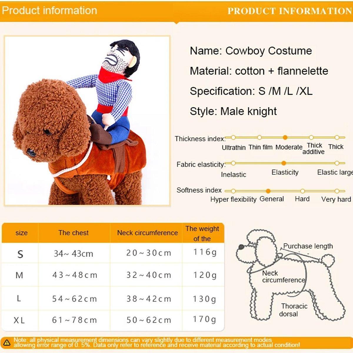 Halloween Dog Costume Pet Accessories Funny Dress Up for Small Medium Dogs - New Pirate-M