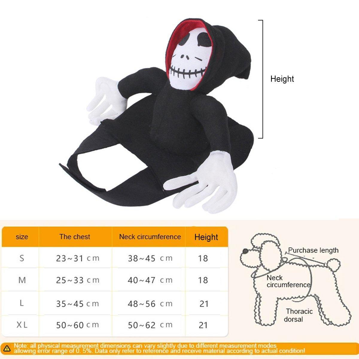 Halloween Dog Costume Pet Accessories Funny Dress Up for Small Medium Dogs - New Pirate-M
