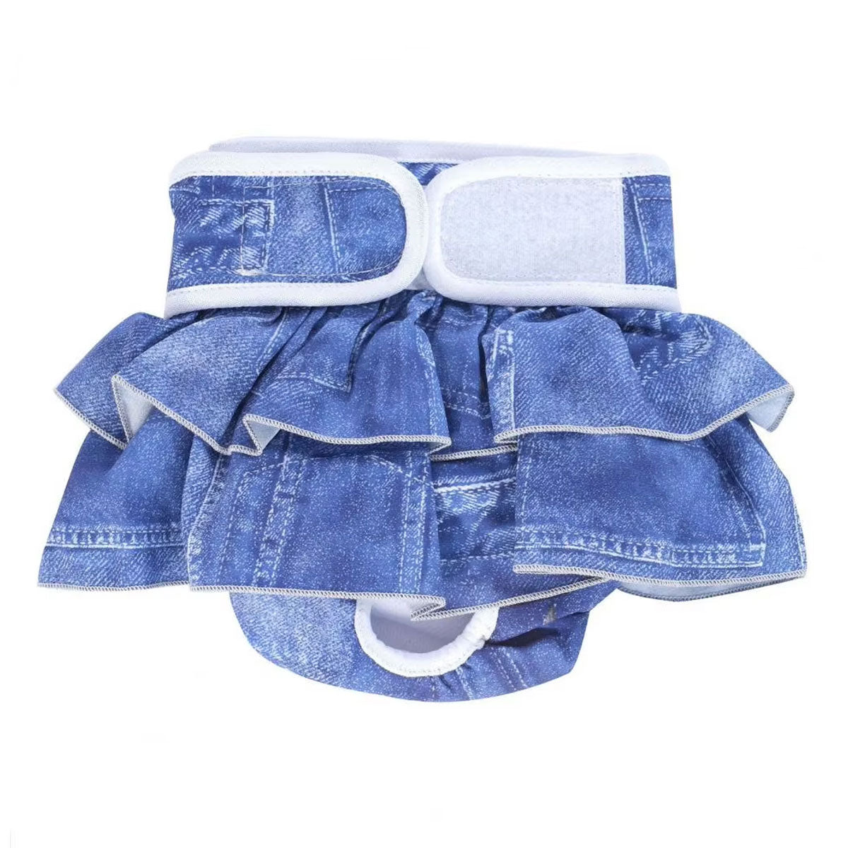 Pet Dog Diapers Female Pants Soft Breathable Underwear Reusable Sanitary Briefs - Mermaid - L