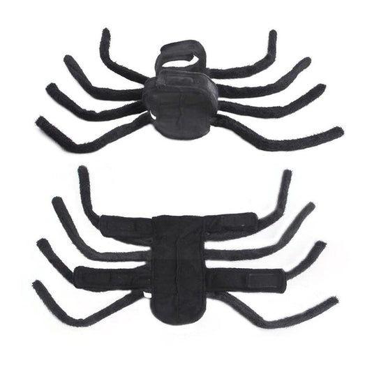 Pet Spooky Big Spider Halloween Costume Dress Up for Dogs Cats and Small Pets - L
