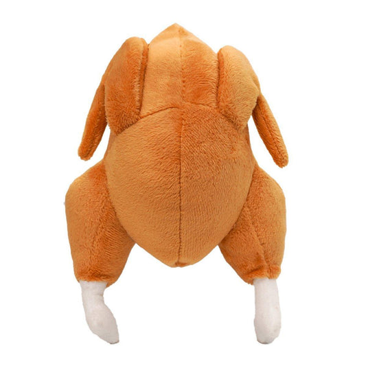 Plush Roast Chicken Dog Toy Squeaky Sound Stuffed Interactive Pet Plaything
