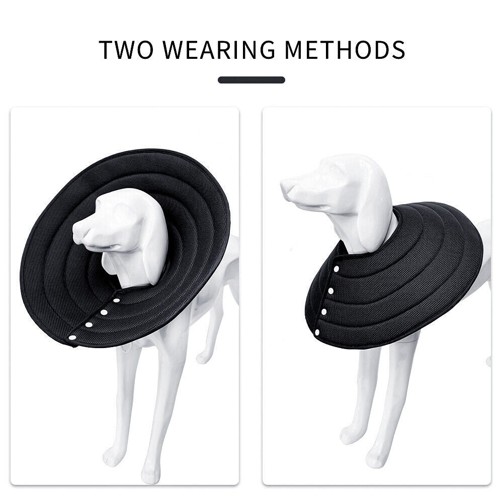 Ondoing Adjustable Elizabethan Collar – Mesh Recovery Cone for Dogs & Cats