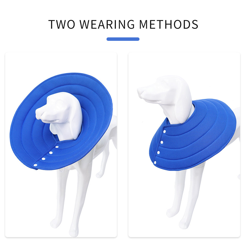Ondoing Adjustable Elizabethan Collar – Mesh Recovery Cone for Dogs & Cats