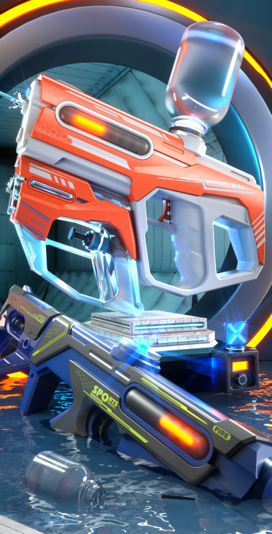 2-in-1 Electric Water Gun | Rechargeable Water Blaster AU