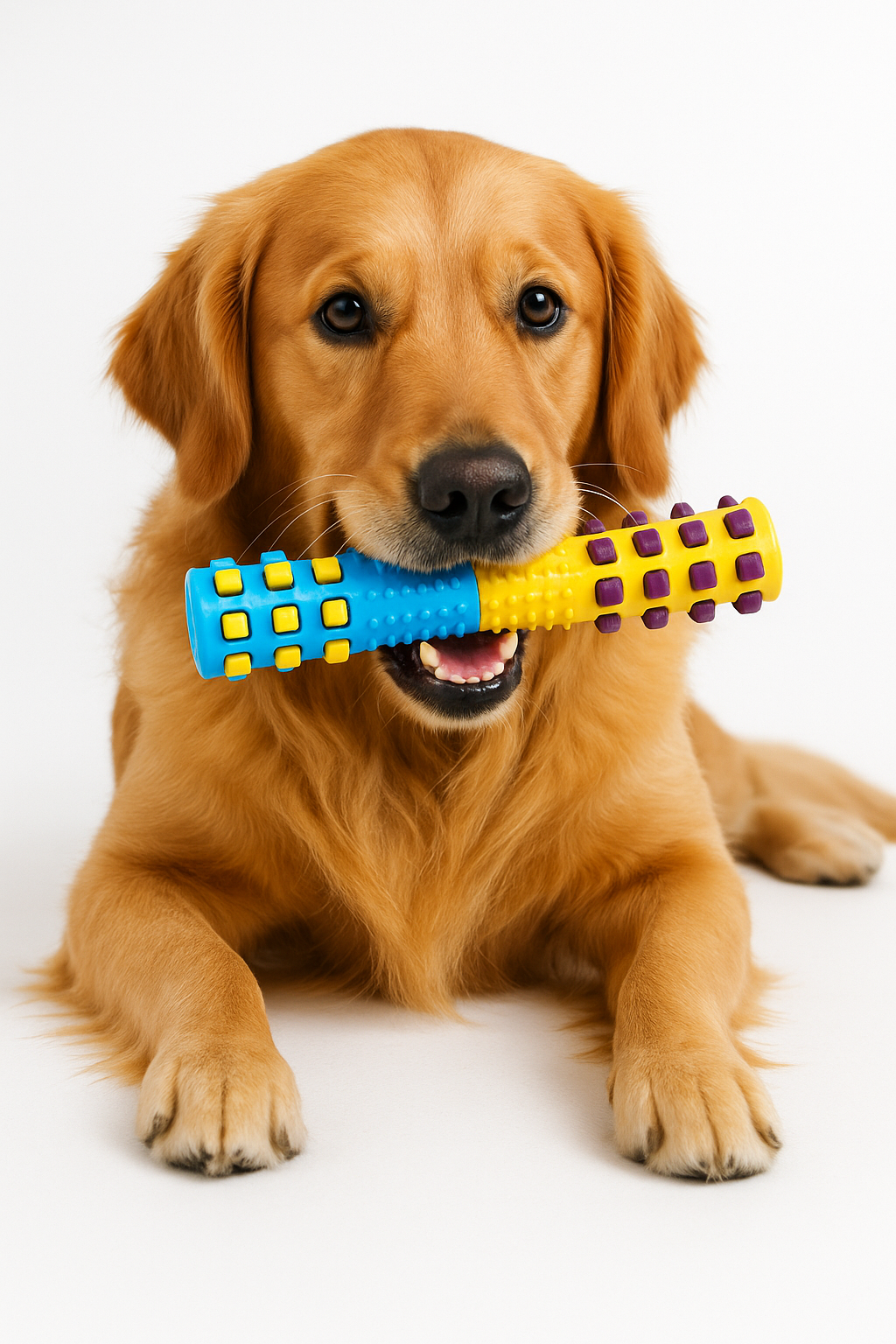 YES4PETS 3x Large Rubber Spike Fetch Sticks – Dog Chew Toys for Dental Hygiene & Play