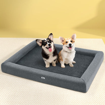 🛏️ i.Pet Pet Bed – Extra Large Calming Sofa Cushion (Grey)
