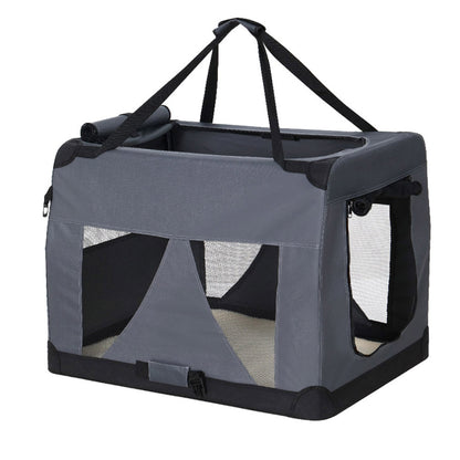 i.Pet 4XL Soft Travel Crate – Foldable Pet Carrier (121x80cm)