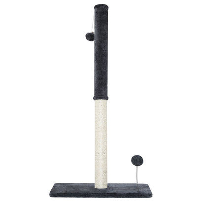 i.Pet Cat Tree 105cm – Scratcher Tower with Hanging Toys & Condo (Grey)
