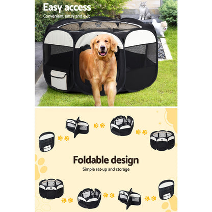 i.Pet 3XL Foldable Dog Playpen Tent – Large Pet Crate Enclosure