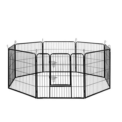 Heavy-Duty 32" Dog Playpen – 8 Panel Pet Exercise Cage Fence