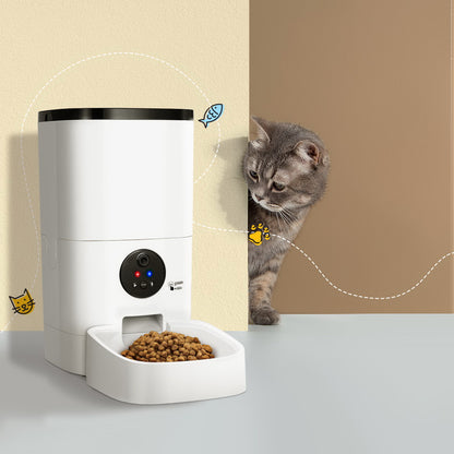 Smart WiFi Pet Feeder with HD Camera – 6L Auto Food Dispenser