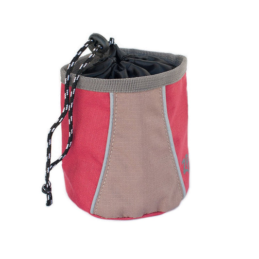 Zippy Paws Adventure Treat Bag – Desert Red, Portable Dog Training Pouch with Belt Clip