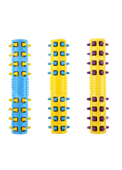 YES4PETS 3x Large Rubber Spike Fetch Sticks – Dog Chew Toys for Dental Hygiene & Play