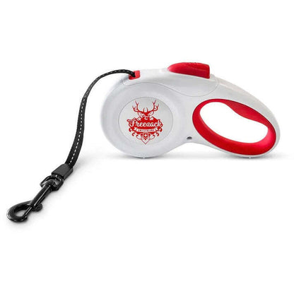 Freezack Switzerland Retractable Dog Leash – Red, Small (3m) with Reflective Stitching & Gel Grip