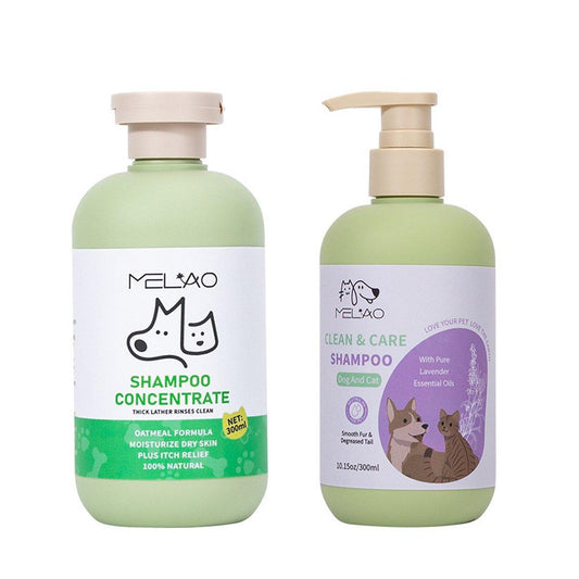 Pet Body Soap Bath Lotion Hair Protecting Knotted Cat Dog Shampoo Conditioner - Shower Gel-300ml