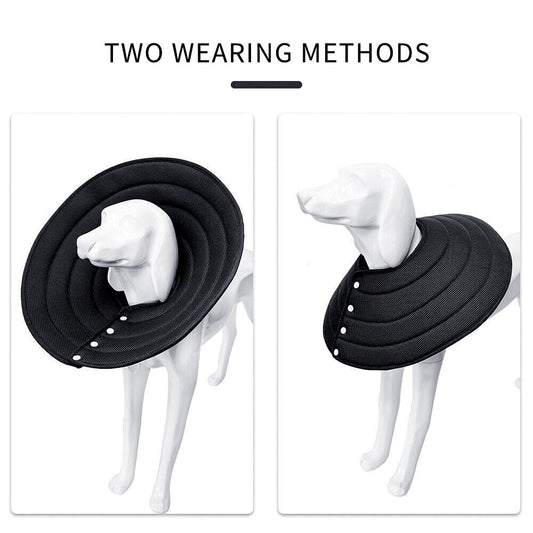 Ondoing Adjustable Elizabethan Collar – Mesh Recovery Cone for Dogs & Cats