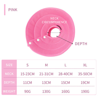 Ondoing Adjustable Elizabethan Collar – Mesh Recovery Cone for Dogs & Cats