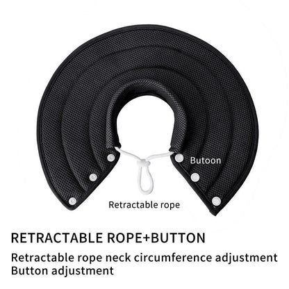Ondoing Adjustable Elizabethan Collar – Mesh Recovery Cone for Dogs & Cats