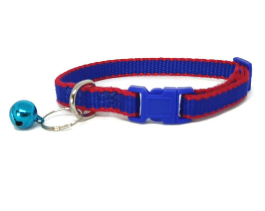 Moondidley Pets Bamboo Cat Collar – Navy, Breakaway Buckle, Eco-Friendly, Soft & Hypoallergenic