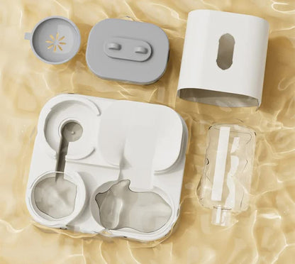 🍽️ Yellow Automatic Pet Feeder & Water Dispenser – 2-in-1 Smart Feeding Station