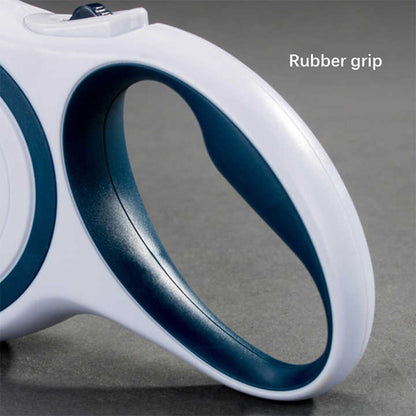 Blue Retractable Pet Leash – 5M Tangle-Free Walking Lead