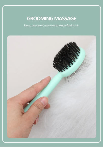 ✂️ Blue Complete 5-in-1 Pet Grooming Care Kit – Brushes, Combs & Nail Clippers