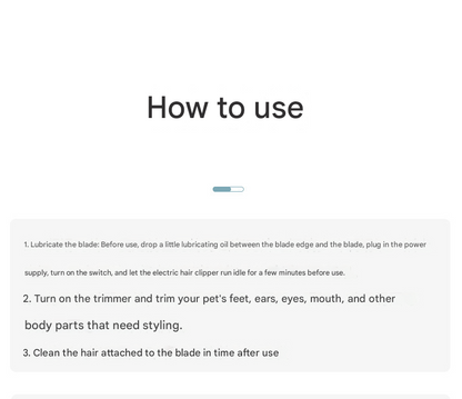 Khaki Precision Pet Paw Trimmer – Waterproof, Rechargeable Grooming Clipper for Dogs & Cats (Paws, Eyes, Ears)