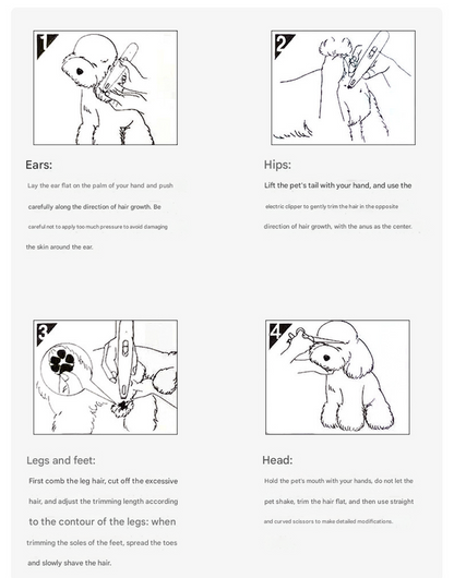 Khaki Precision Pet Paw Trimmer – Waterproof, Rechargeable Grooming Clipper for Dogs & Cats (Paws, Eyes, Ears)