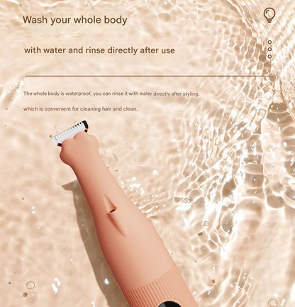 Khaki Precision Pet Paw Trimmer – Waterproof, Rechargeable Grooming Clipper for Dogs & Cats (Paws, Eyes, Ears)