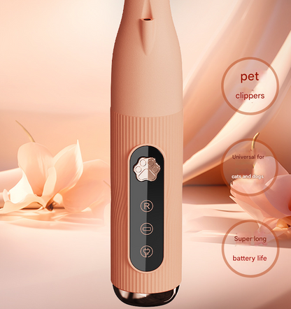 Khaki Precision Pet Paw Trimmer – Waterproof, Rechargeable Grooming Clipper for Dogs & Cats (Paws, Eyes, Ears)