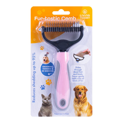 Pets Undercoat Grooming Tool – Deshedding Brush for Dogs & Cats